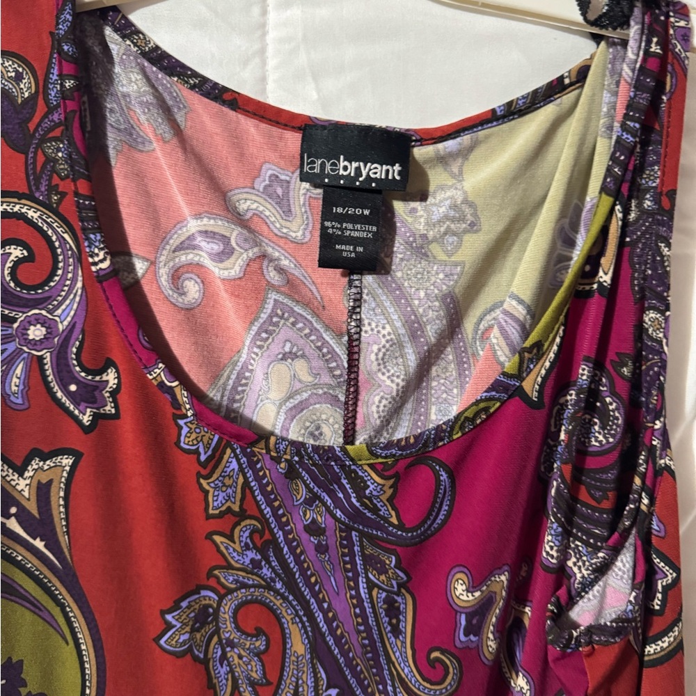 Lane Bryant Multicolor Paisley Dress